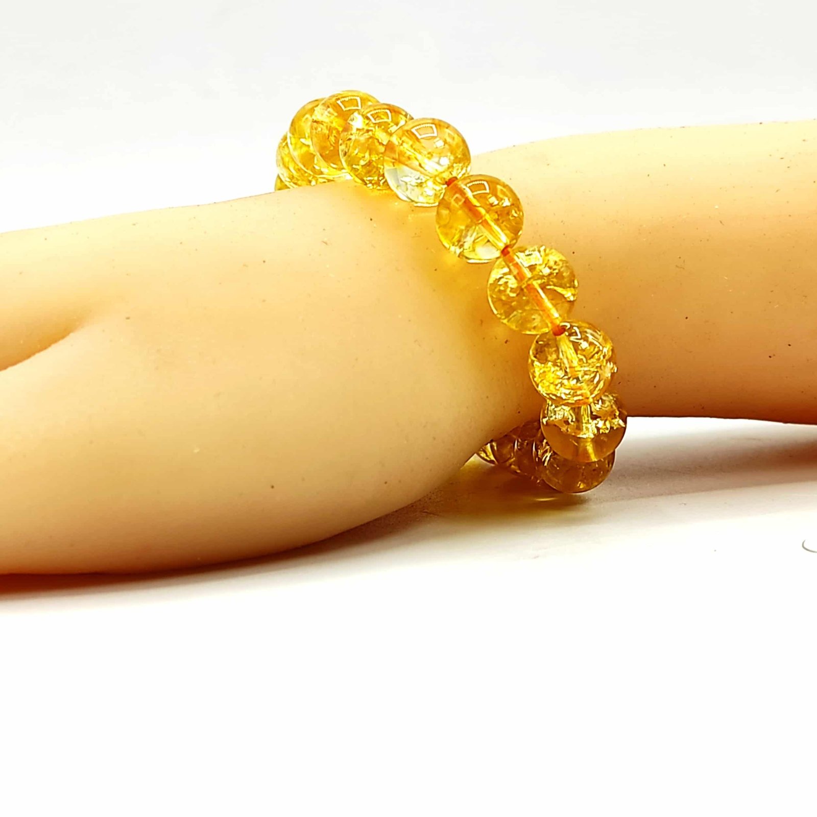 Buy Citrine & Rose Quartz Natural Crystal Healing Bracelet Online in India  - Mypoojabox.in