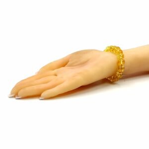 Citrine Bracelet for Financial Luck for Men Women 10mm Beads